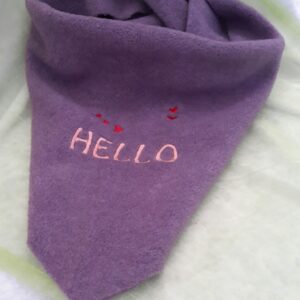 Tour de cou "Hello"