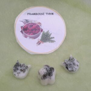 Fondants framboise feuilles de thym