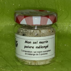 Sel marin poivre mélangé